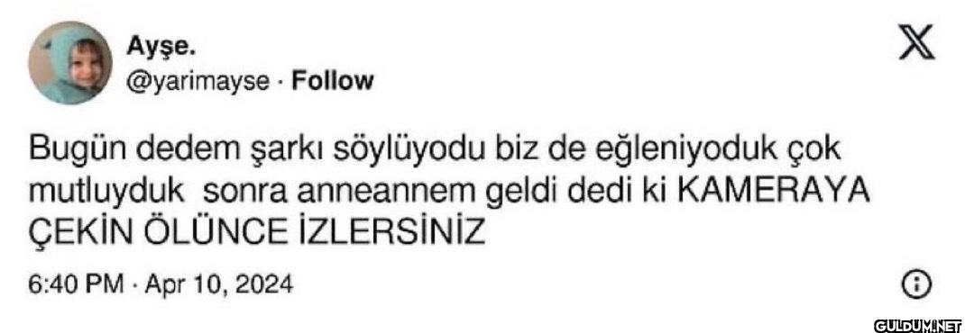 Follow Bugün dedem şarkı...
