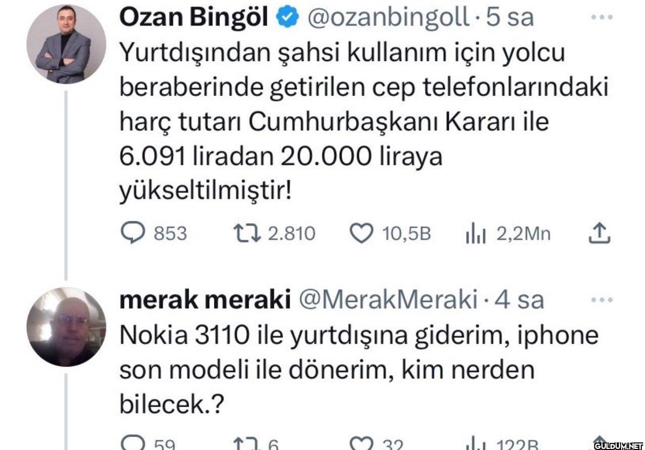 5 sa Yurtdışından şahsi...