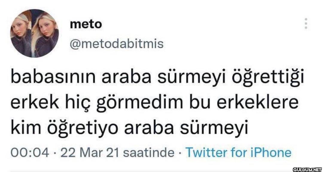 babasının araba sürmeyi...