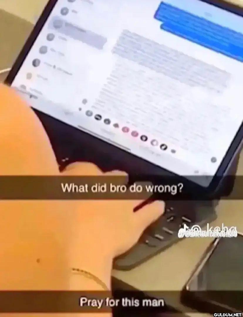 What did bro do wrong?...