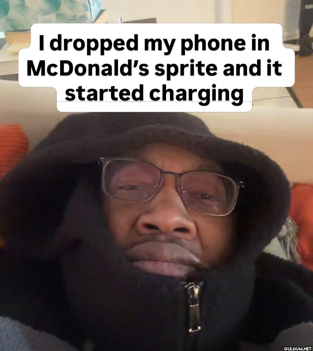 I dropped my phone in...