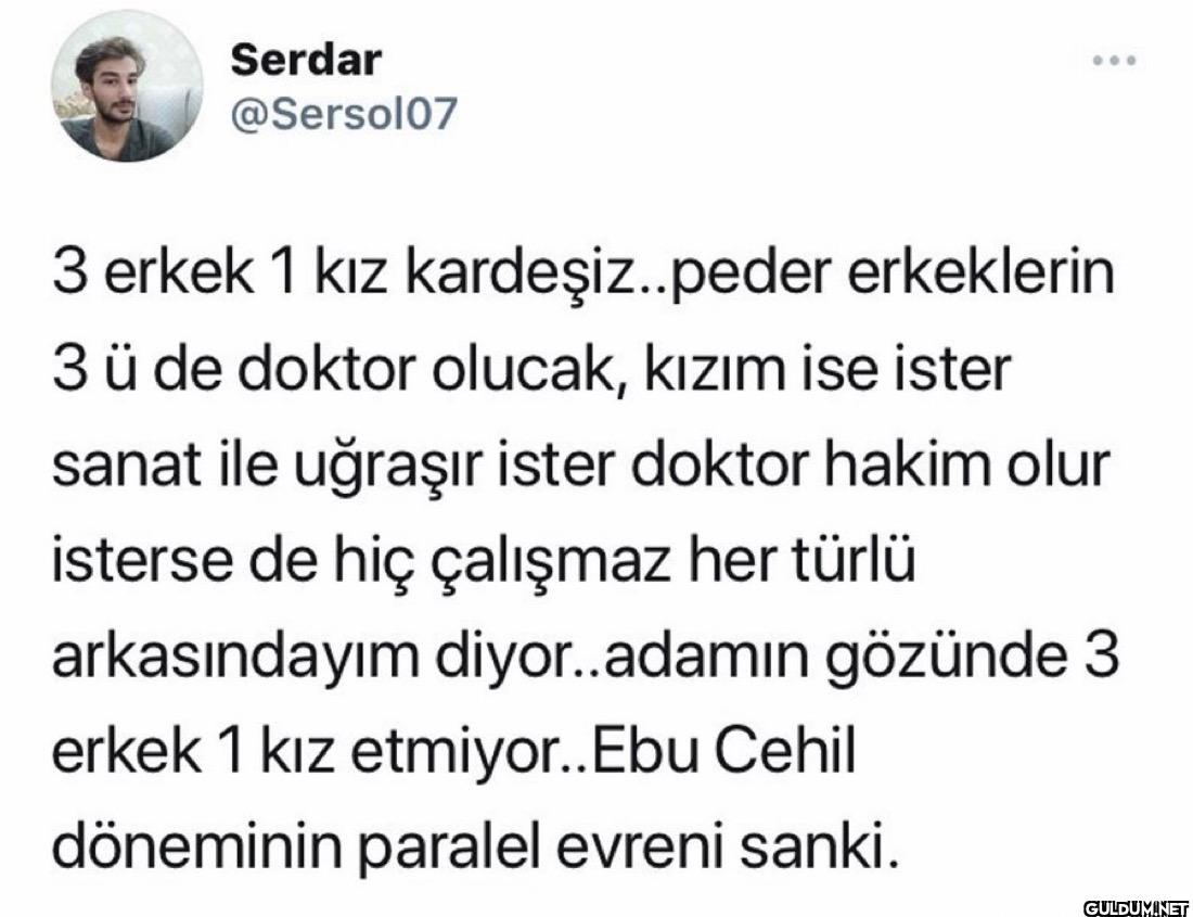 3 erkek 1 kız...