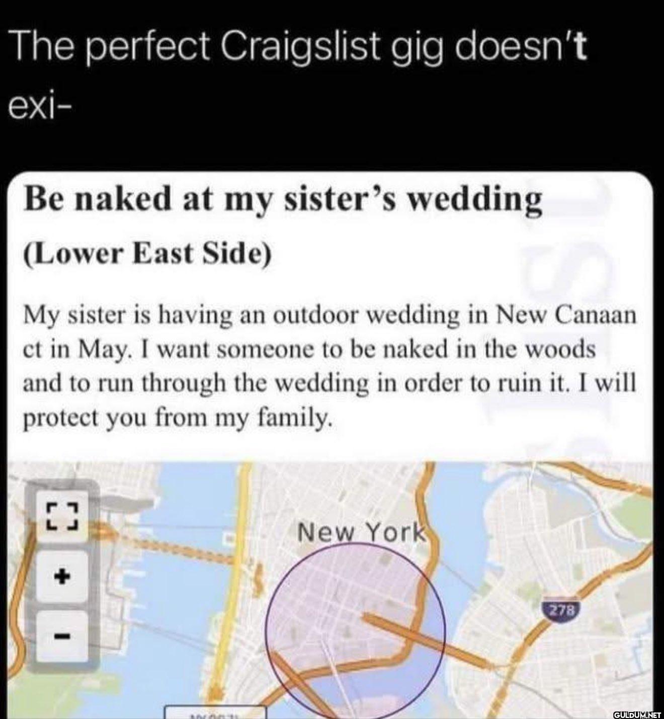 The perfect Craigslist gig...