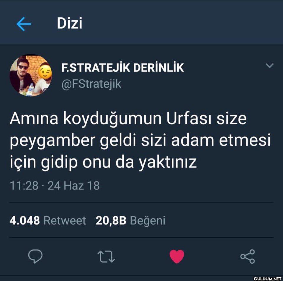 Amına koyduğumun Urfası...