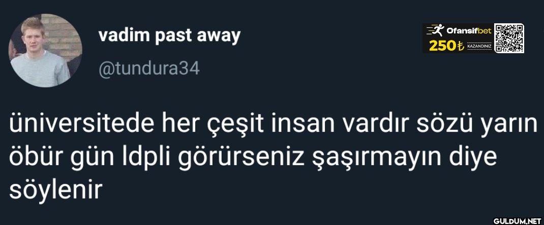 Ofansifbet 250₺ KAZANDINIZ...