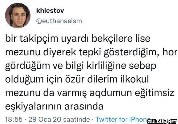 bir takipçim uyardı...