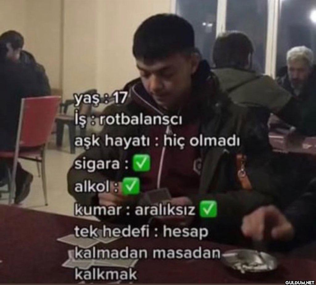 yaş & 17 İş & rotbalansci...