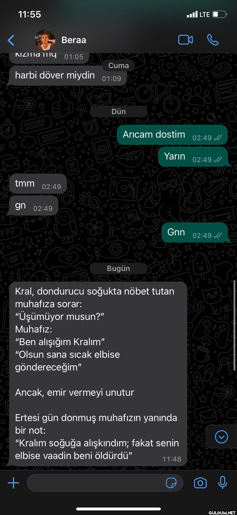 O 11:55 Beraa Kizmd my...