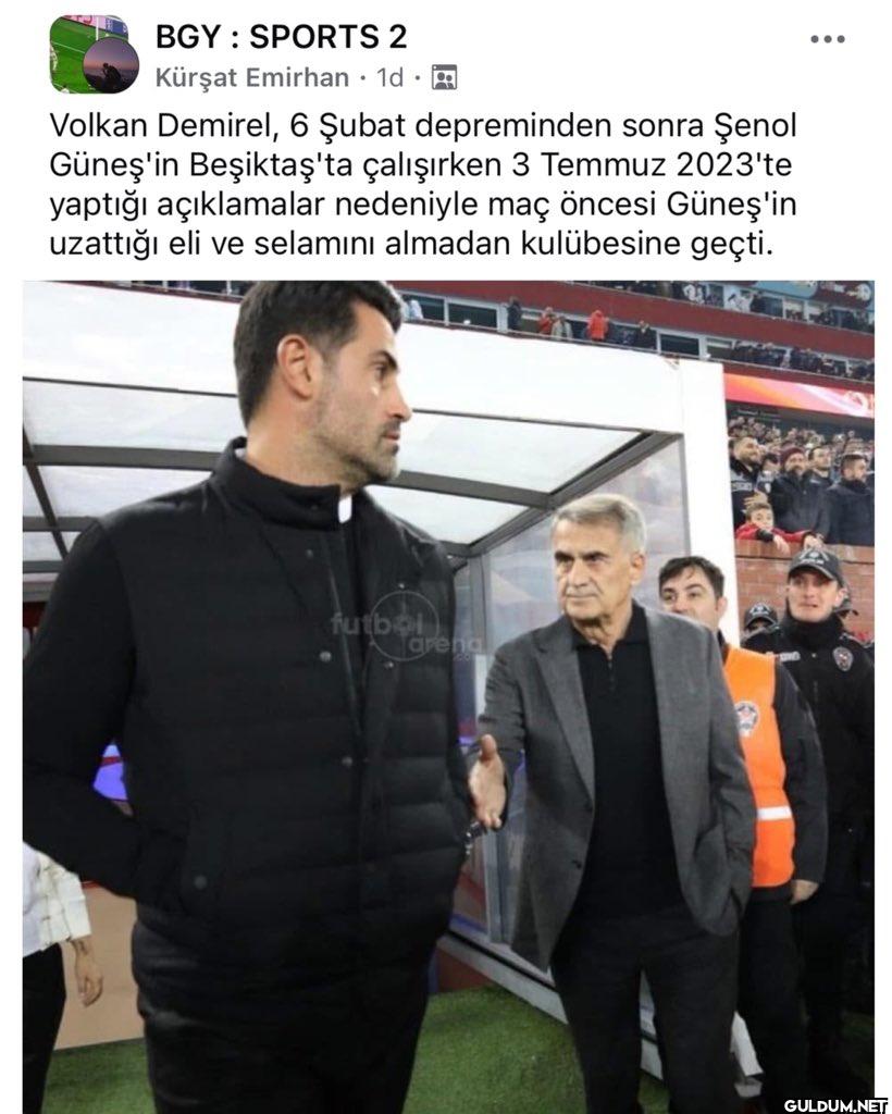 Şenol Güneş ne demişti?  ...
