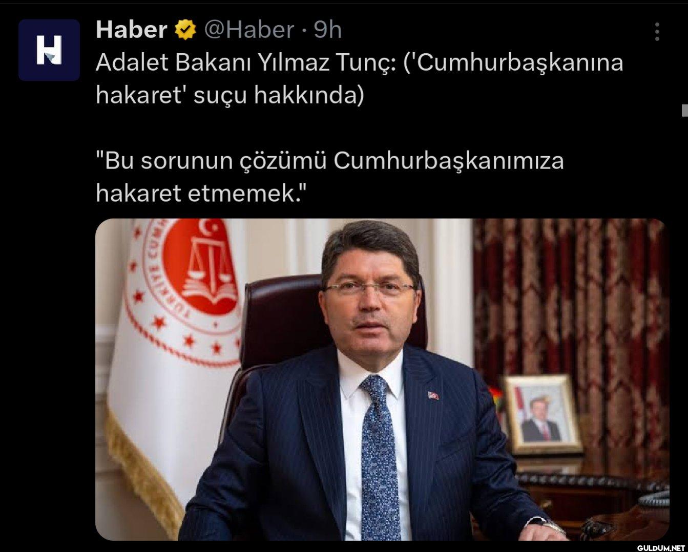 - 9h Adalet Bakanı Yılmaz...