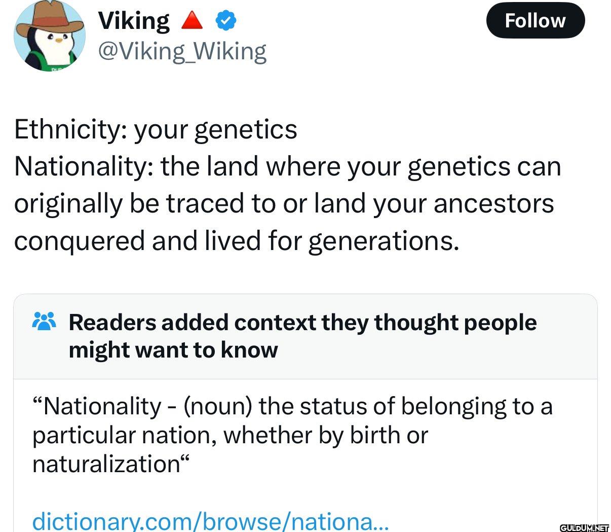 Ethnicity: your genetics...