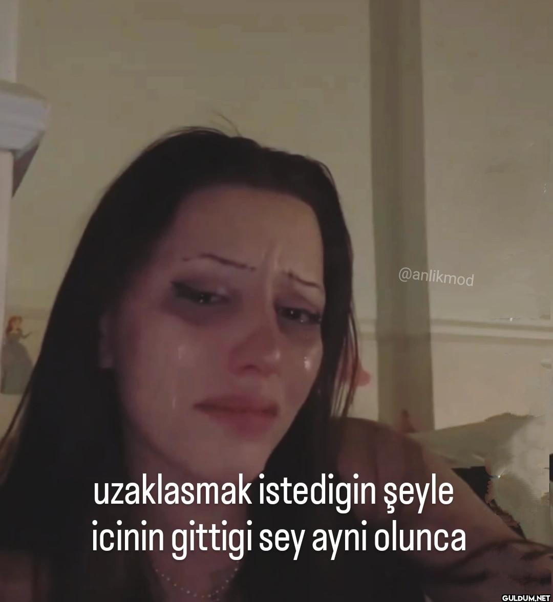 uzaklasmak istedigin şeyle...