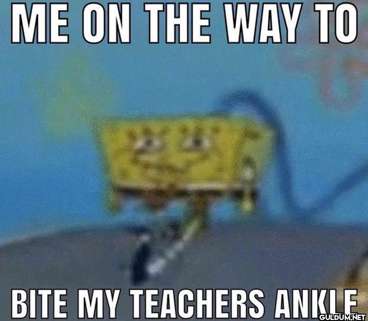 ME ON THE WAY TO BITE MY...