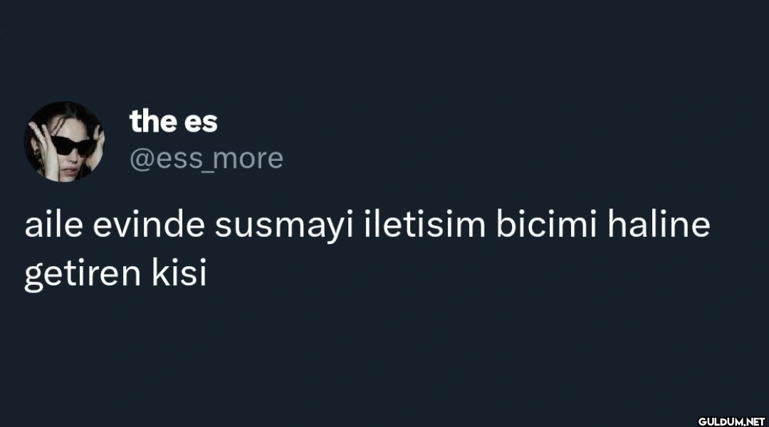 aile evinde susmayi...