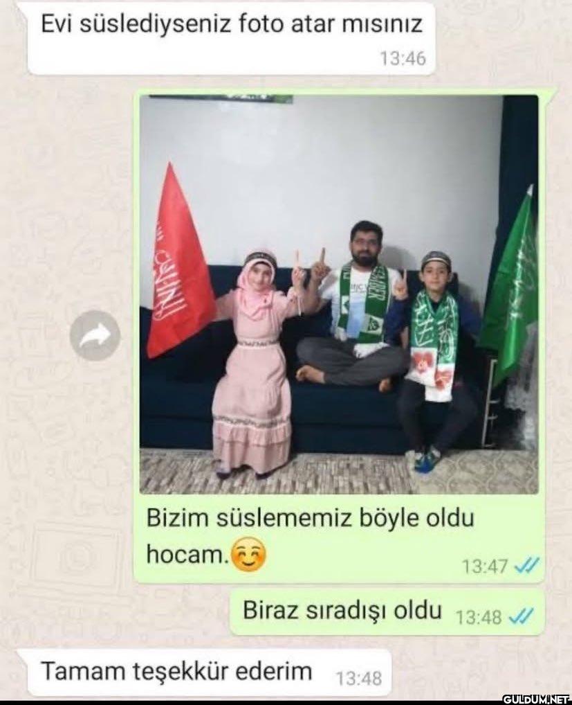 yeğenin öğretmenine...