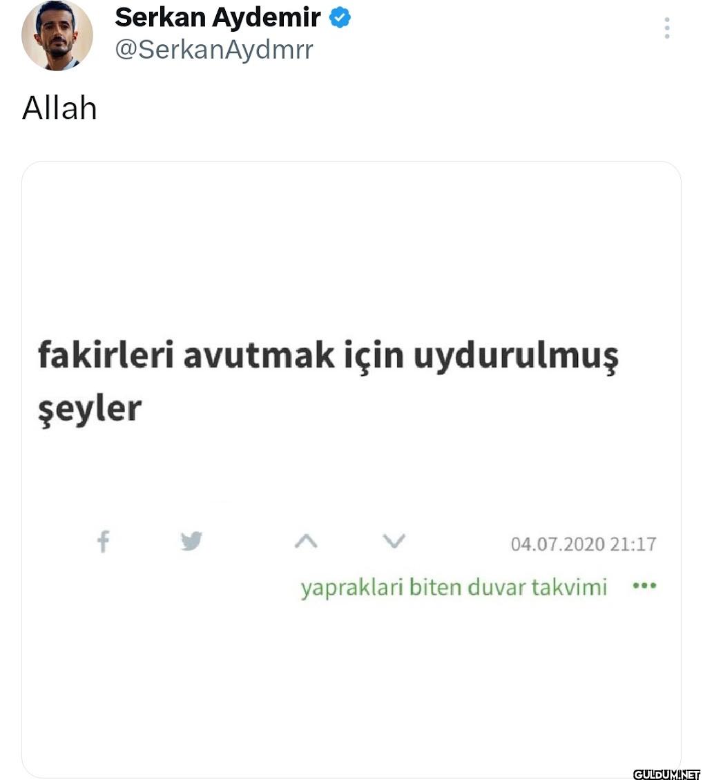 fakirleri avutmak için...