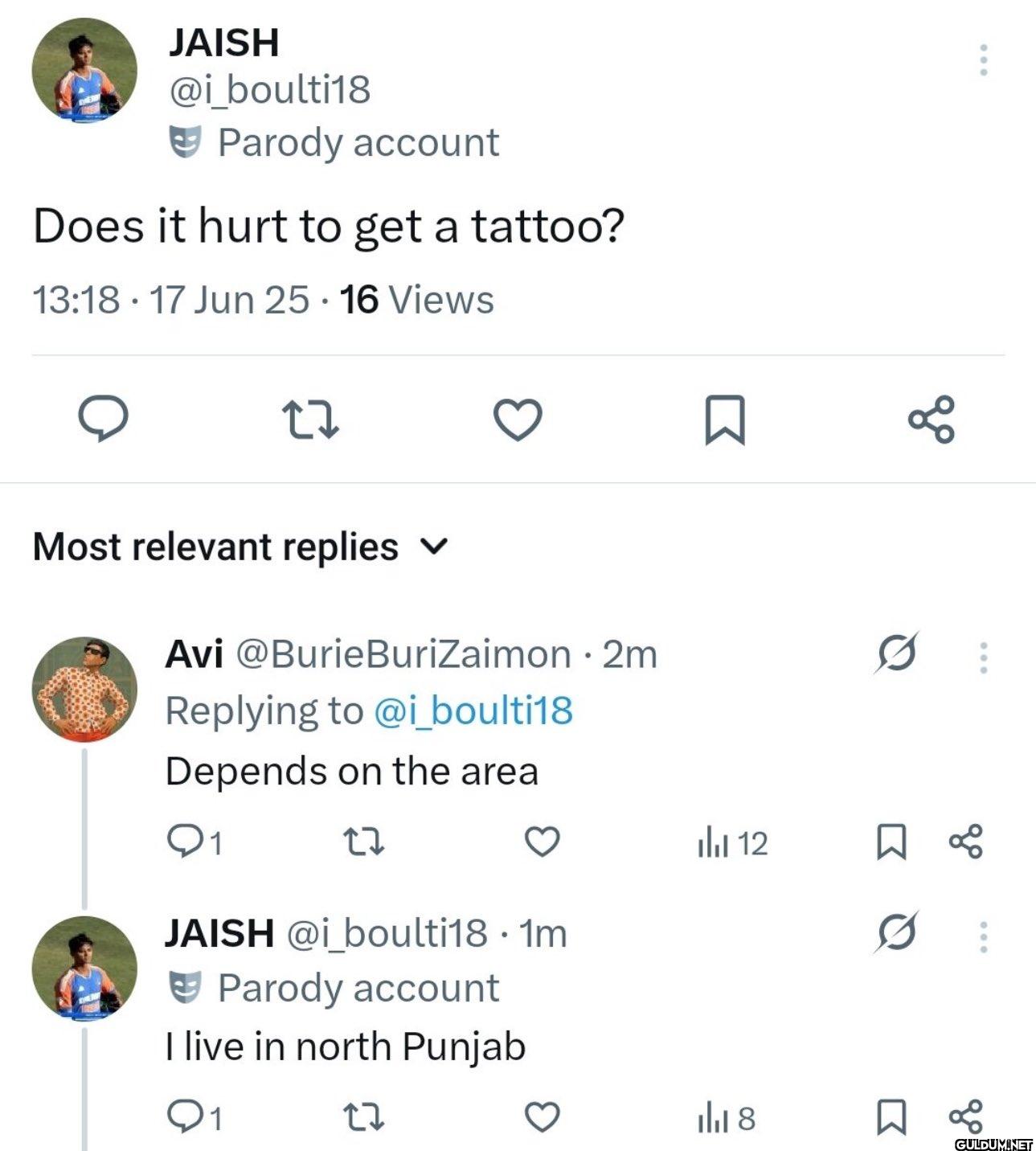 Parody account Does it...