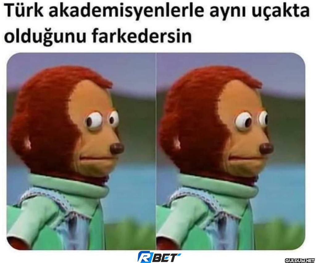 Türk akademisyenlerle aynı...