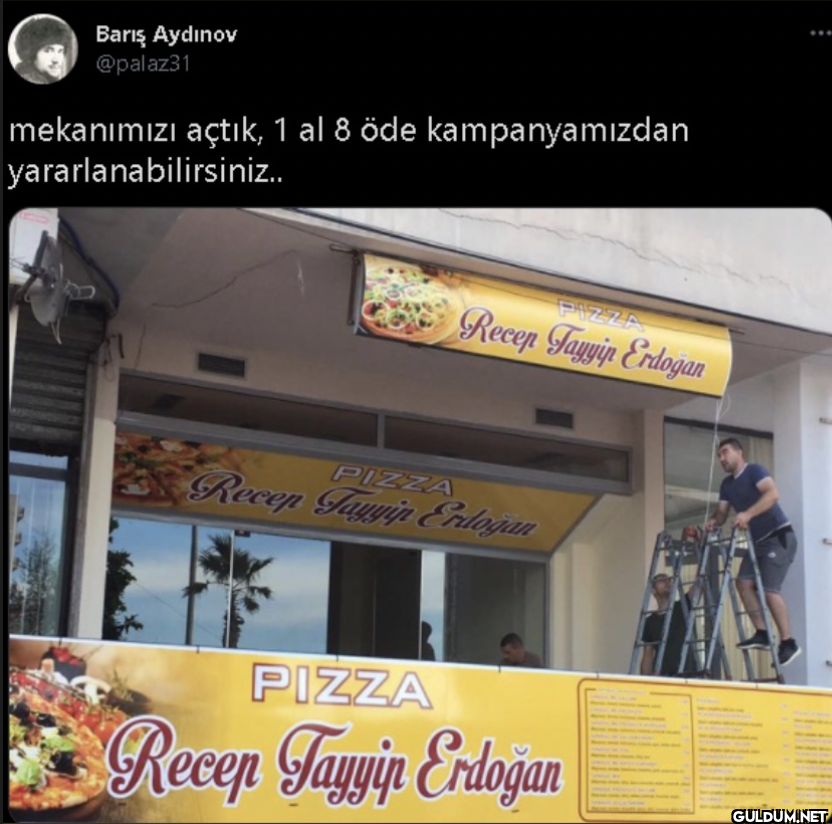 mekanımızı açtık, 1 al 8...