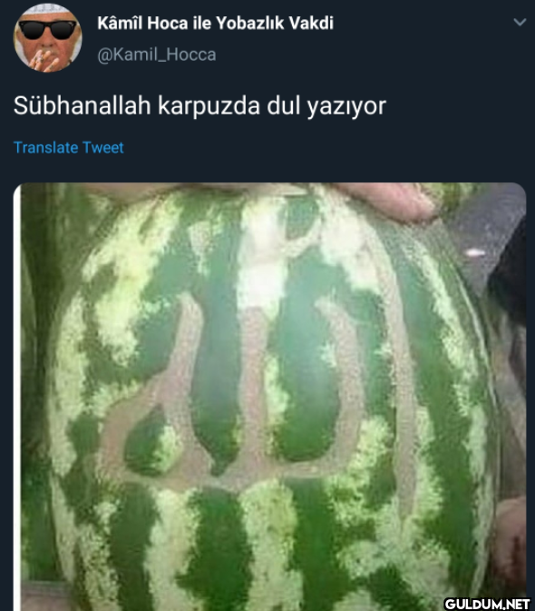 Sübhanallah karpuzda dul...