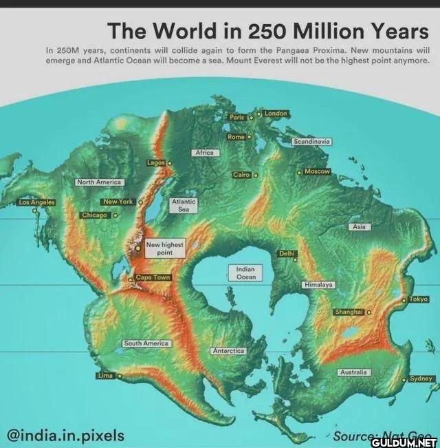 The world in 250 mil....