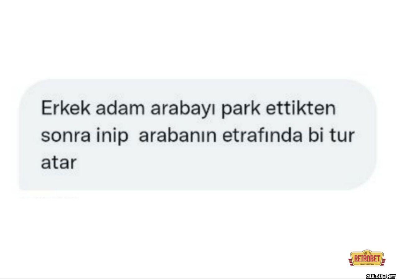 Erkek adam arabayı park...