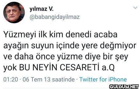 Yüzmeyi ilk kim denedi...