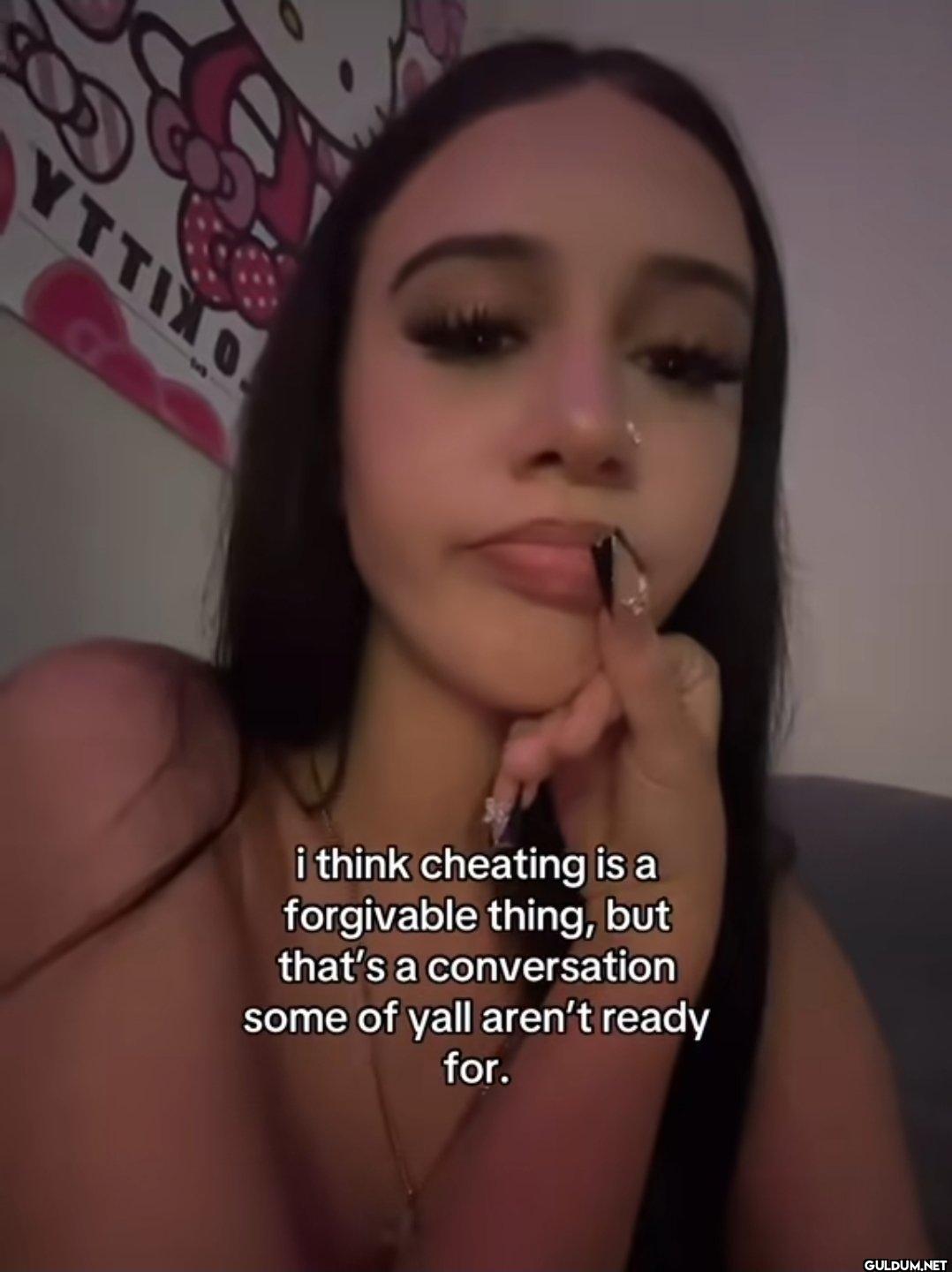 Is cheating forgivable?   ...