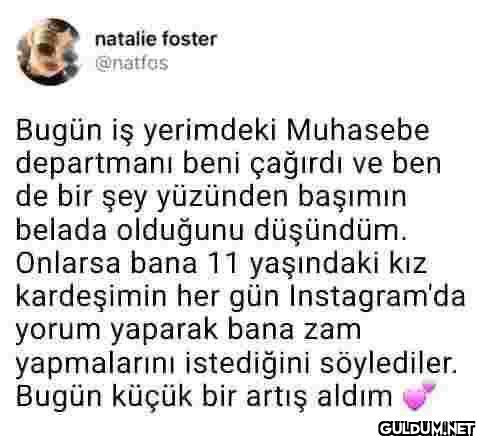 Bugün iş yerimdeki...