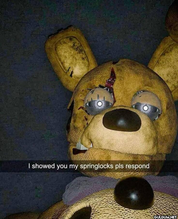 I showed you my...