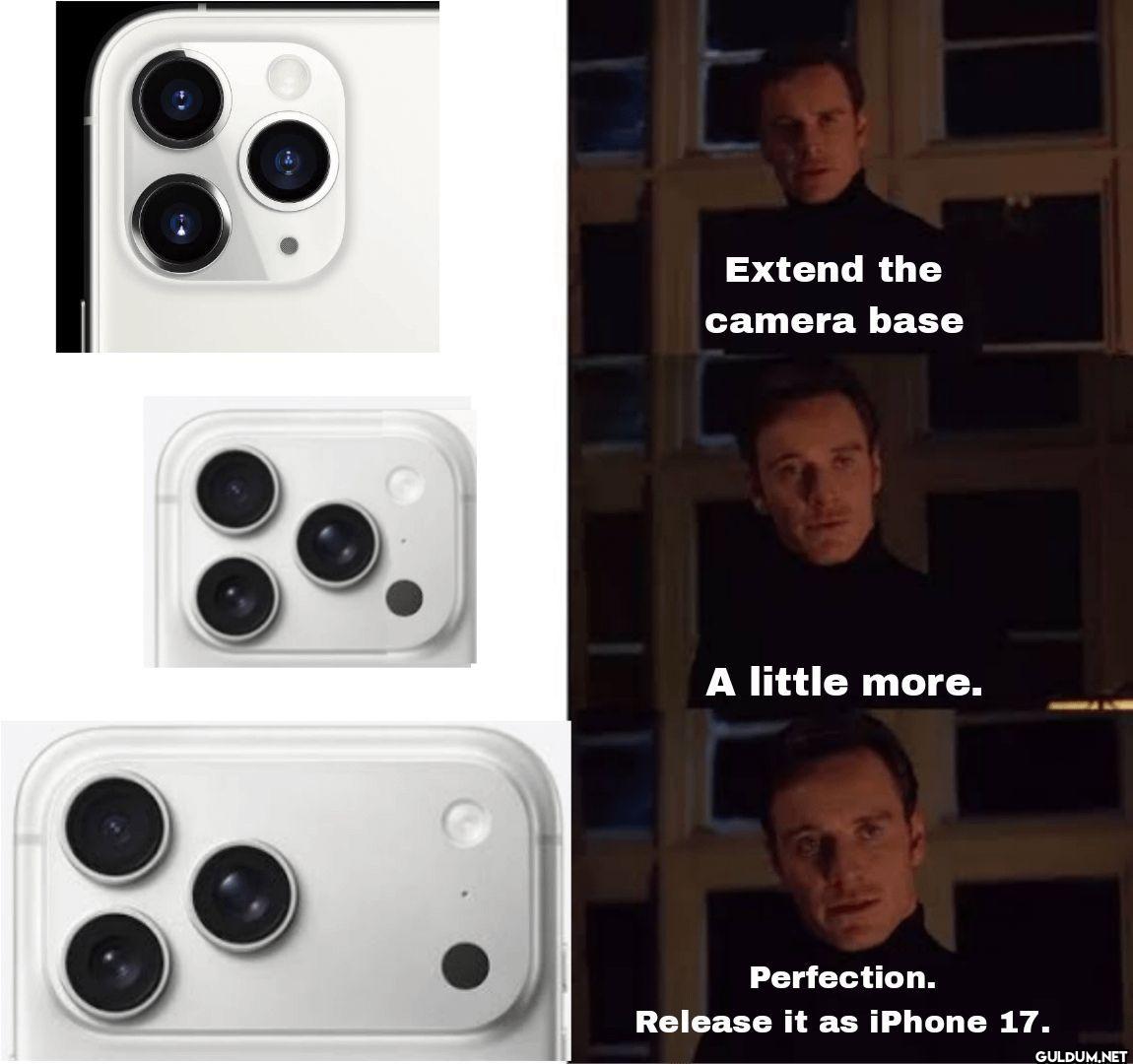Extend the camera base A...