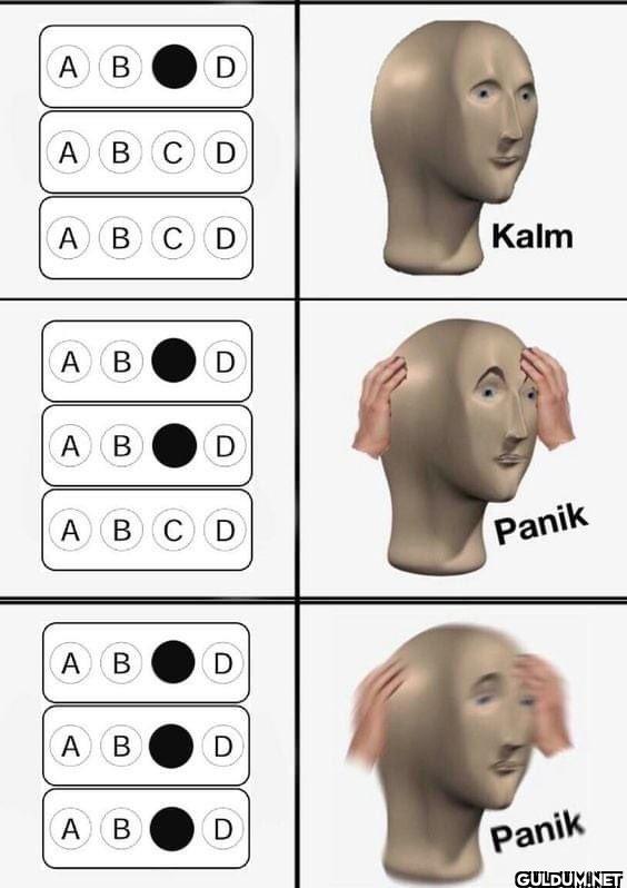 A B D A B C D A B C D Kalm...