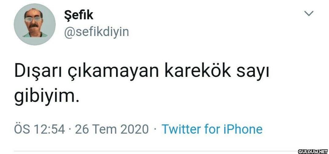 Dışarı çıkamayan karekök...