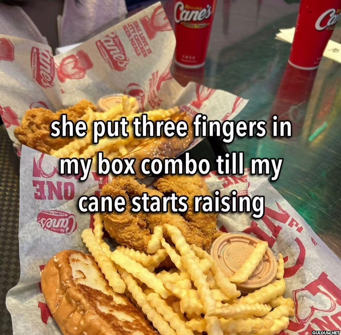 Cane's IGER MEALS LITY...