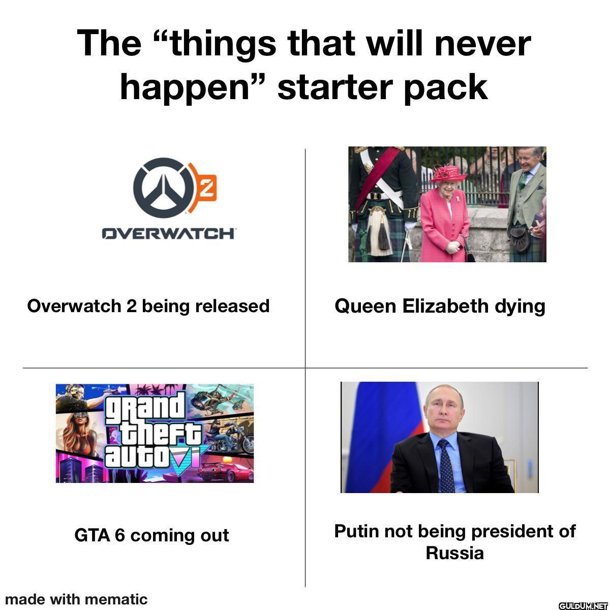 The "things that will...