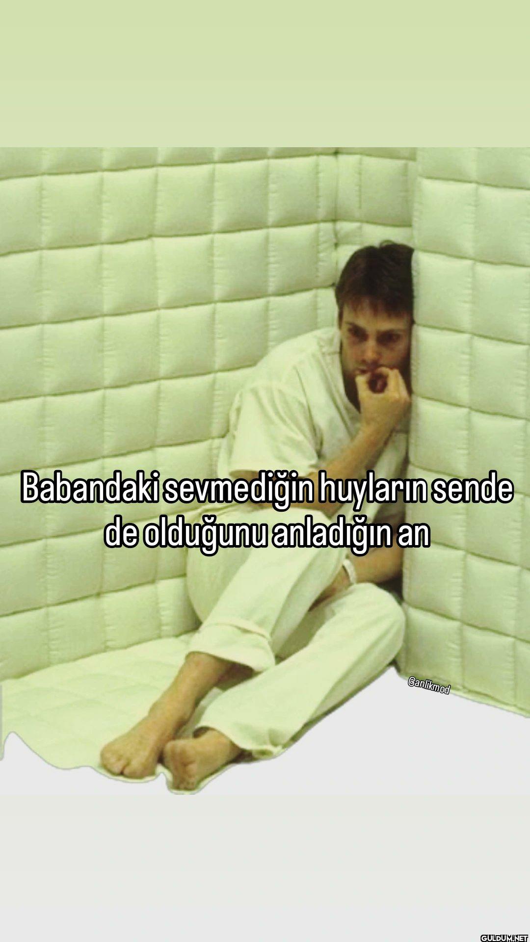 Babandaki sevmediğin...