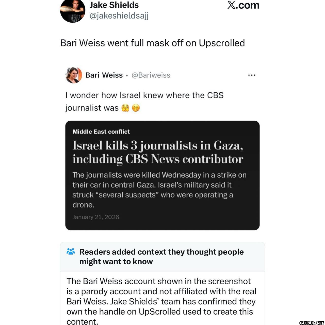 X.com Bari Weiss went full...