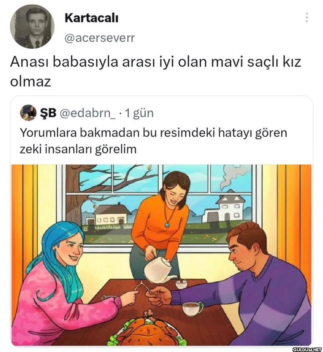 Anası babasıyla arası iyi...
