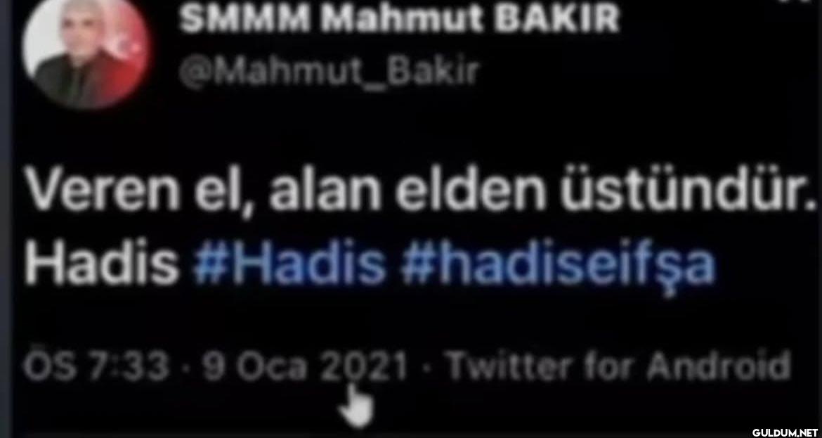 Bakir Veren el, alan elden...