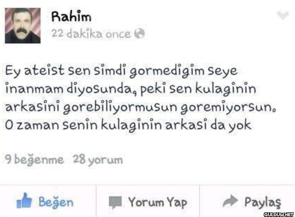 Rahim 22 dakika once Ey...