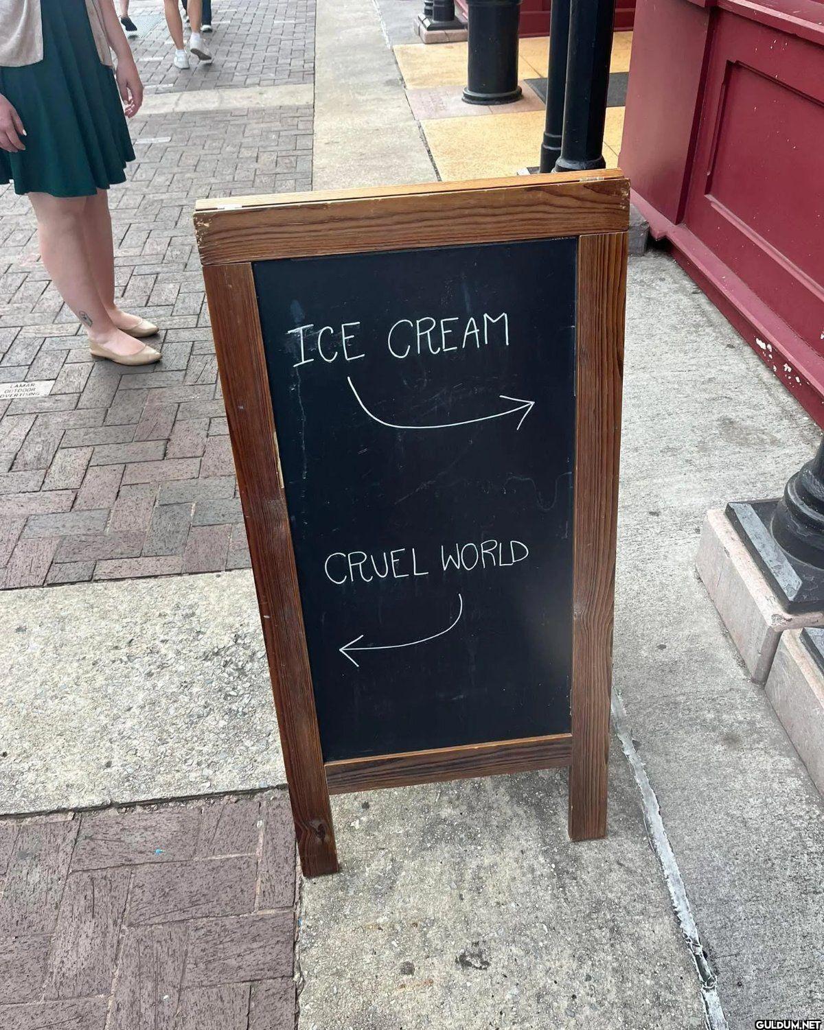 ICE CREAM CRUEL WORLD