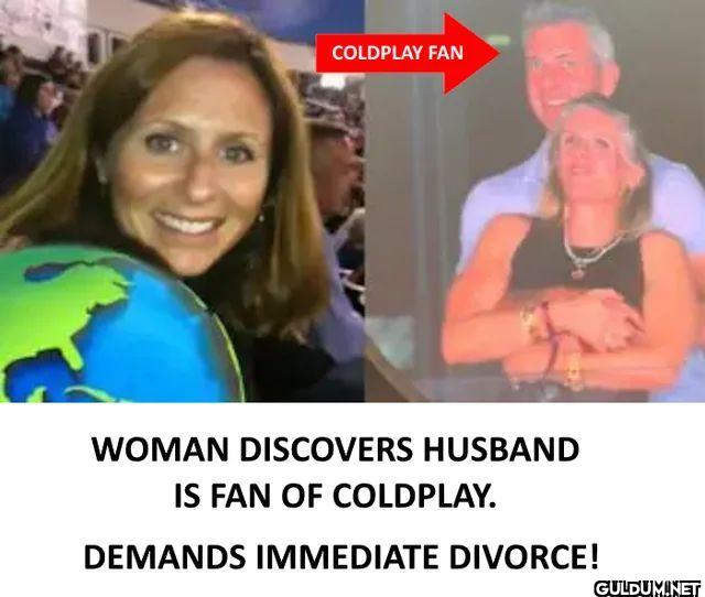 COLDPLAY FAN WOMAN...
