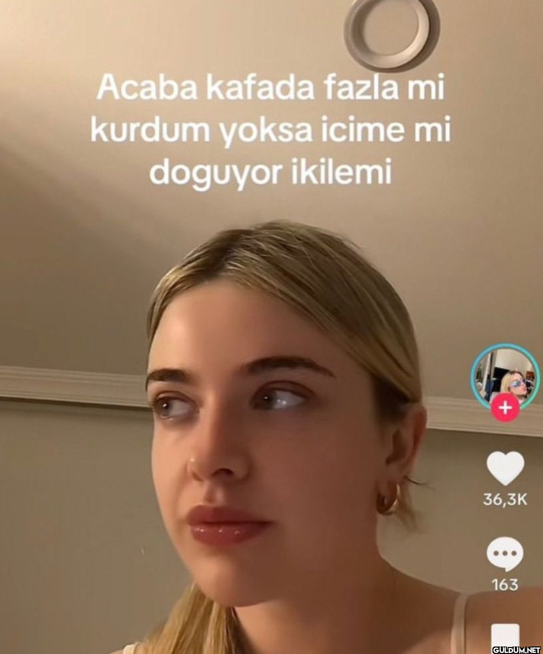 O Acaba kafada fazla mi...