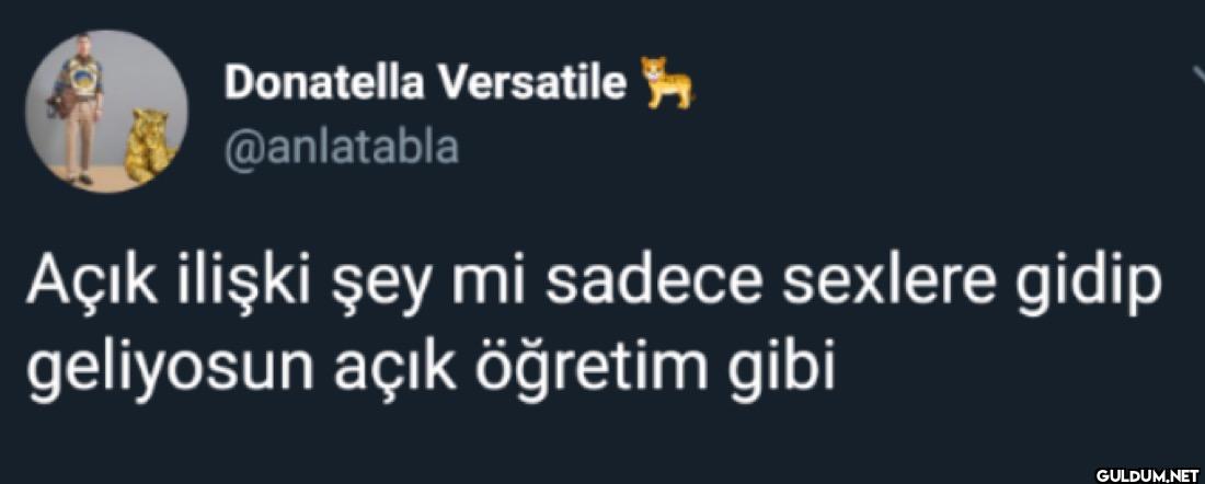 Açık ilişki şey mi sadece...