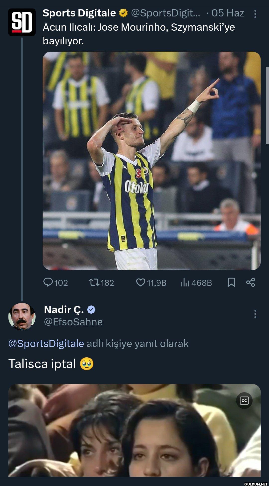 Sezon başı yalvardık hain...