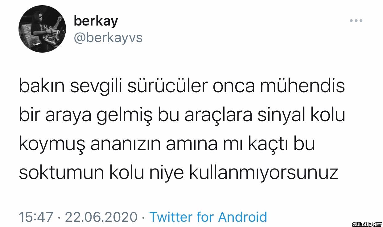 bakın sevgili sürücüler...