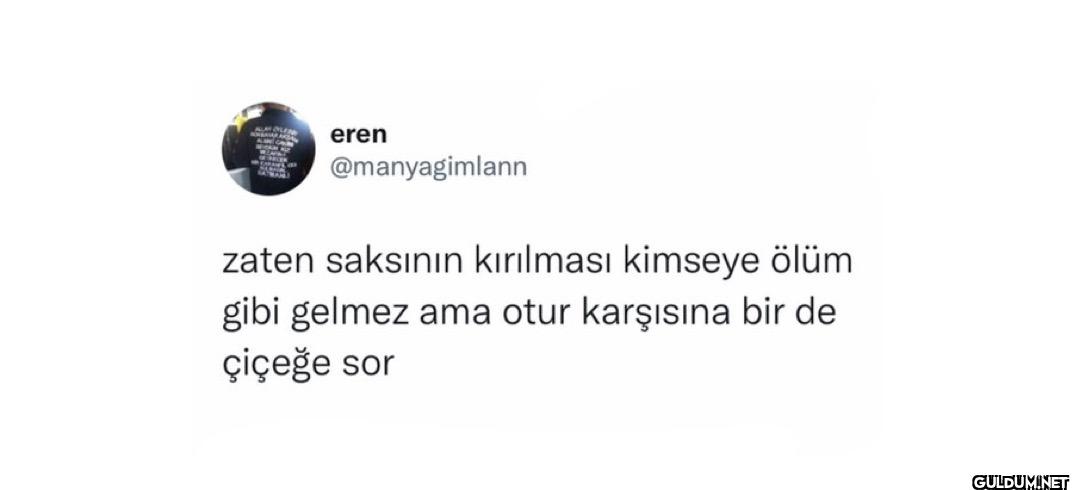 zaten saksının kırılması...