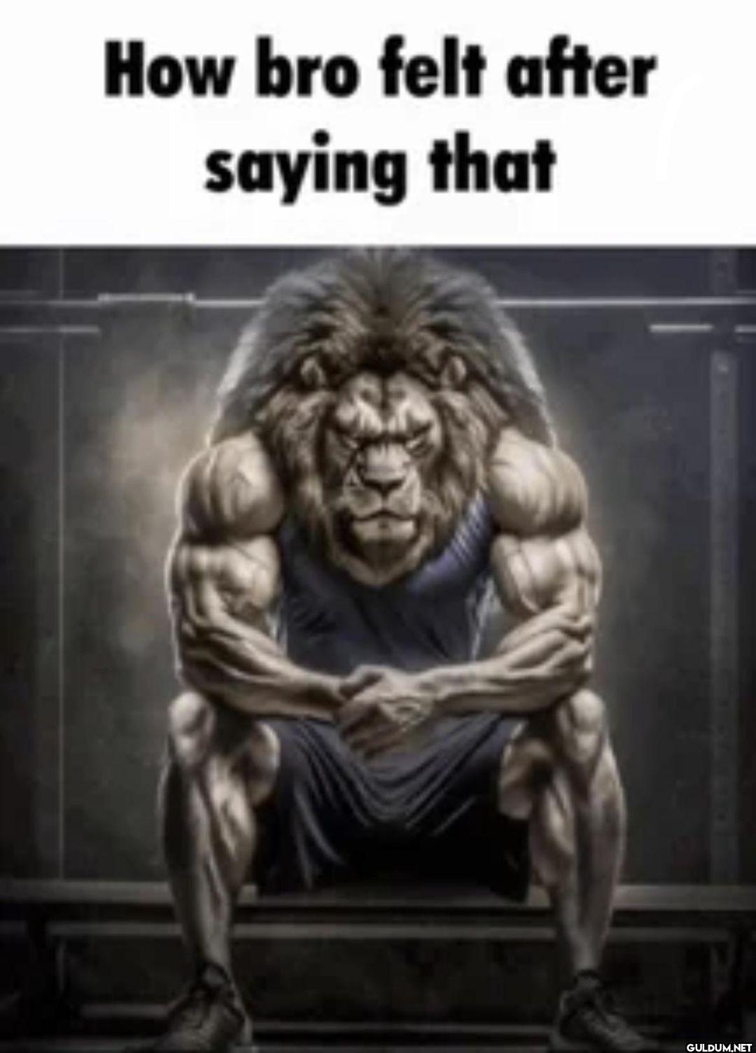 How bro felt after saying that