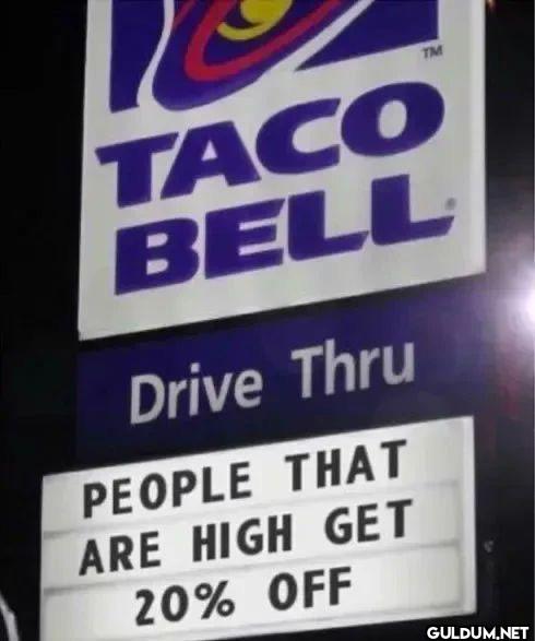 TACO BELL Drive Thru...