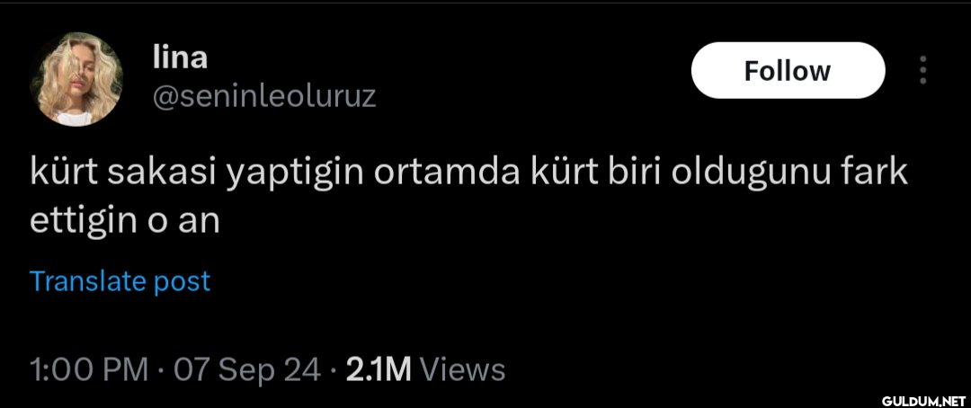 kürt sakasi yaptigin...